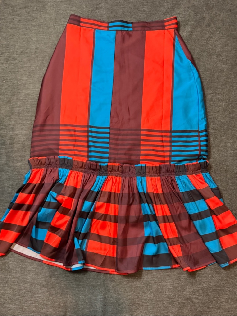 Eva Franco Anthropologie Flounced Midi Skirt {y7}